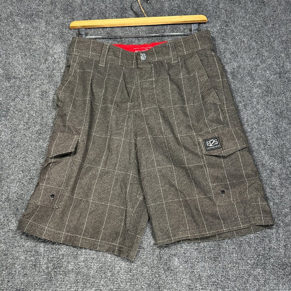 B2S ZeroXposur Beach to Street Hybrid Board Shorts Mens Small Gray Pockets